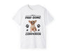 a white t - shirt with a dog saying i&#39;m a paw - some