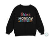 a black sweatshirt with the words child&#39;s monday on it