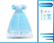 Frozen Princess Elsa Inspired Girls Dress