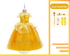 Princess Belle Inspired Dress Costume