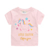 CUTE LITTLE UNICORN PRINTED PINK T-SHIRT - SkipStars