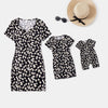 Short Sleeve Mommy and Me Floral Dresses