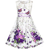 Sleeveless Floral Girl Butterfly Dress for