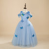 Cinderella Inspired Butterfly Theme Girls Dress